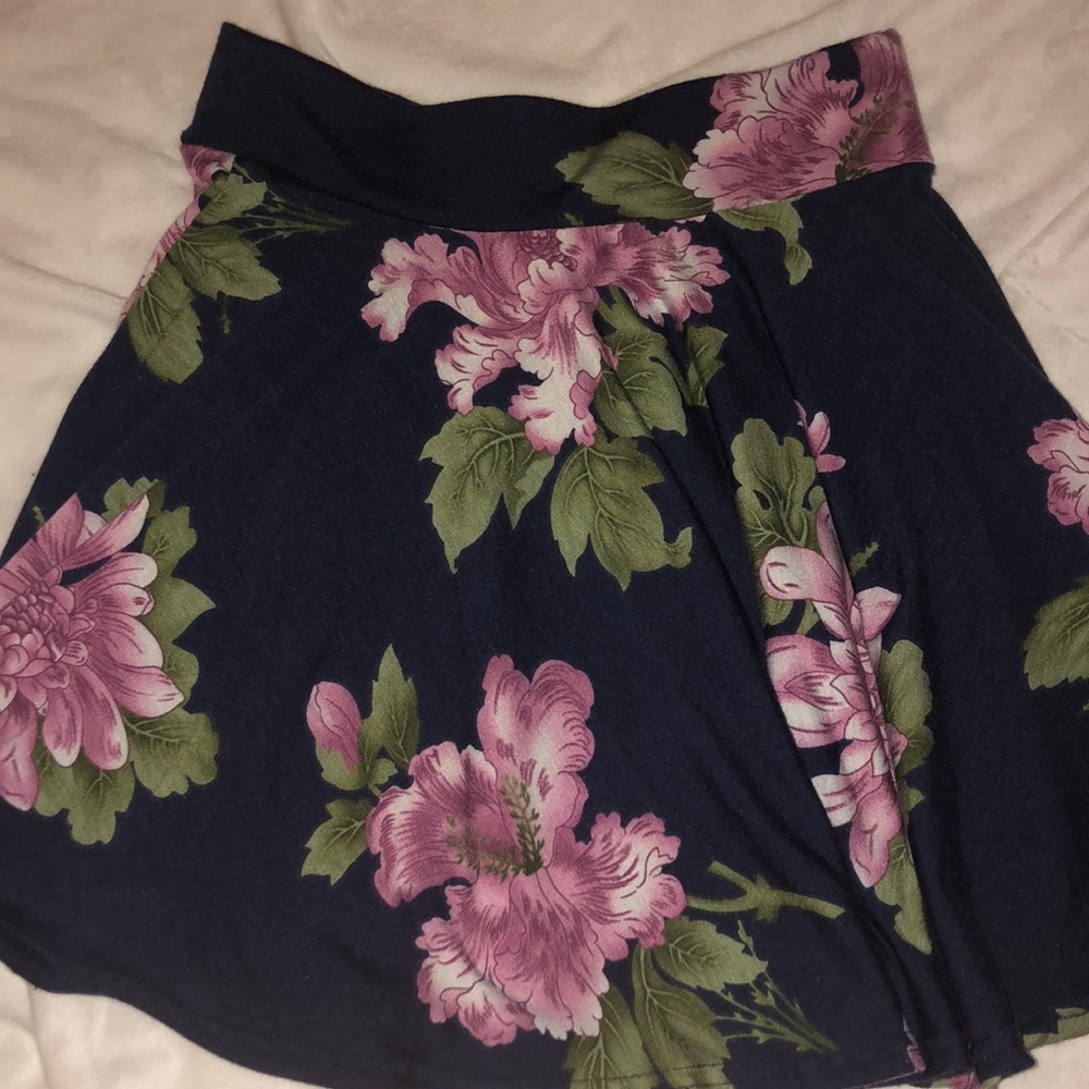 floral skater mini skirt